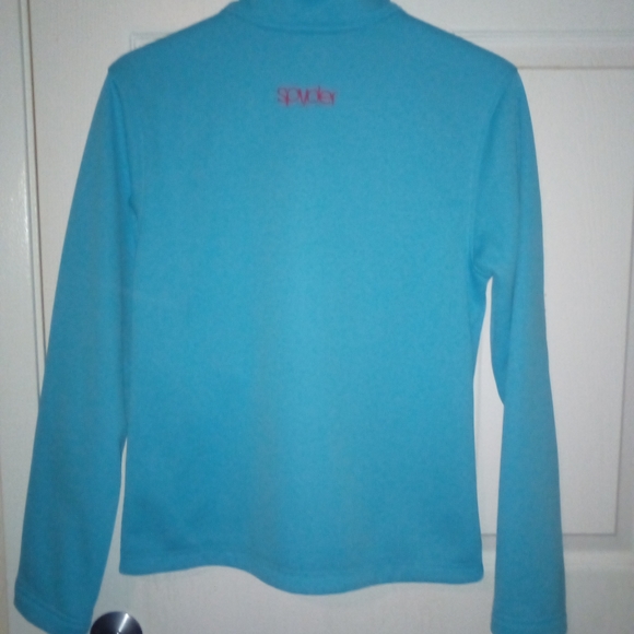 Turquoise Spyder zipper jacket - Picture 3 of 3